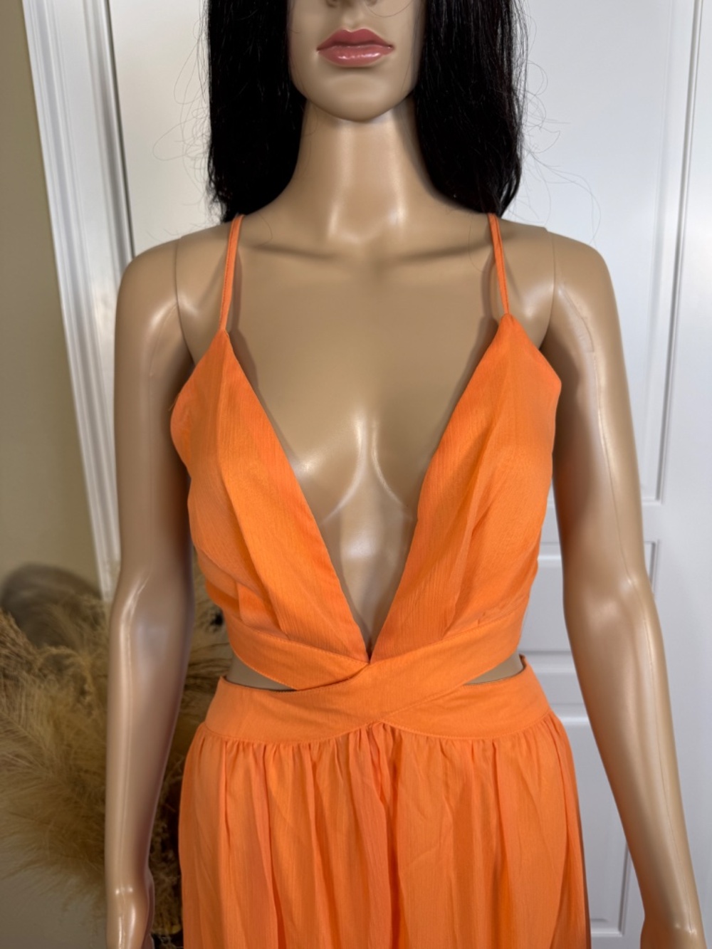 ORANGE WOMEN'S WIDE LEG JUMPSUIT - NWT - Picture 4 of 14